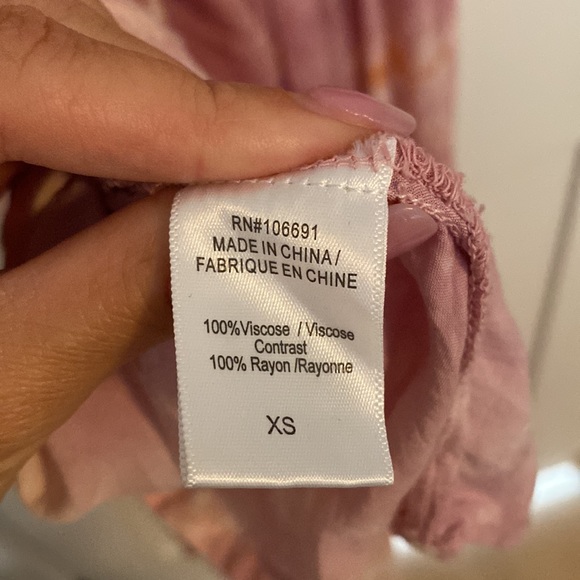 Young Fabulous & Broke Maxi Meadow Dress in Peach Bamboo Wash - Picture 8 of 8